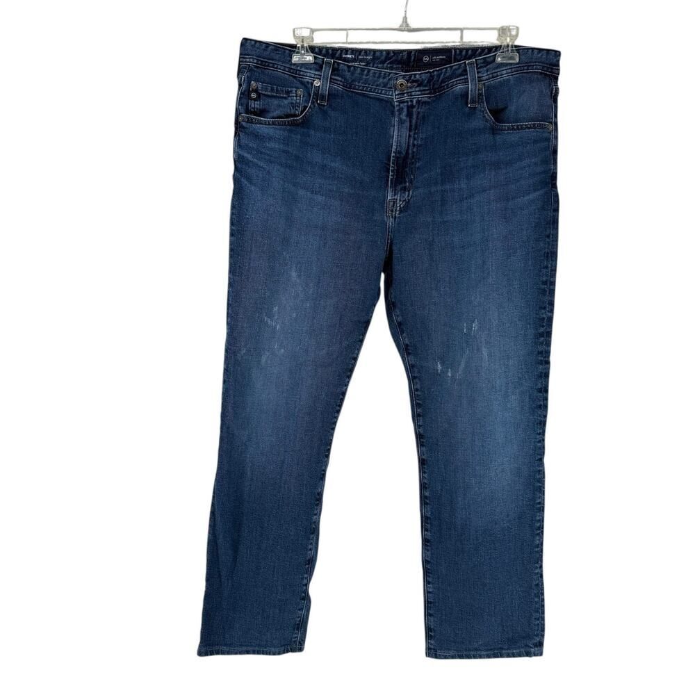 Adriano Goldschmied Everett Slim Straight Blue Jeans Mens Size 40 28 Inch Inseam